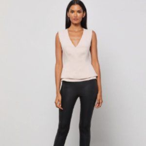 BCBG - Double Layer V-Neck Top - Bare Pink